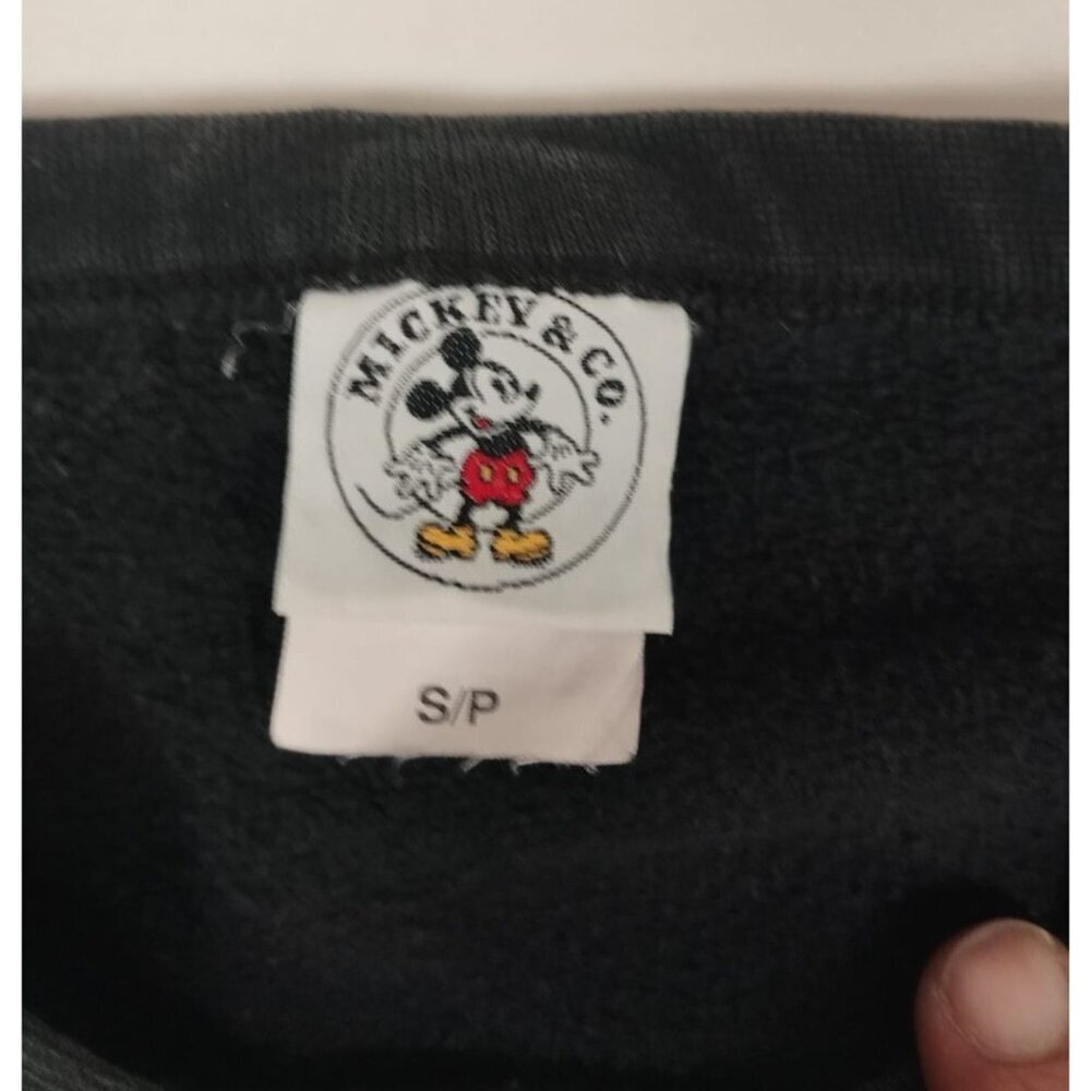 Disney Mickey Mouse Men XL Grey Graphic Pullover Sweatshirt Crewneck Retro - Picture 3 of 6
